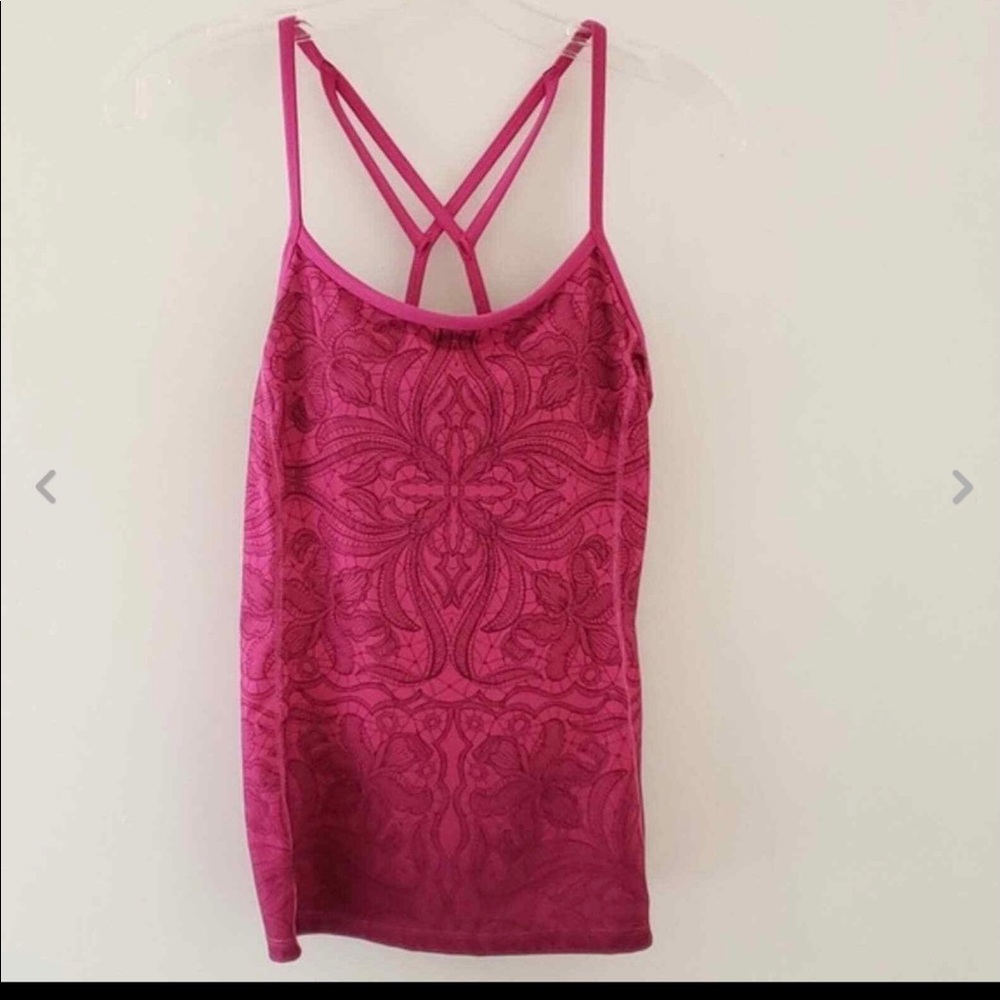 Athleta Harmonious Strappy Cami Pink Yoga small